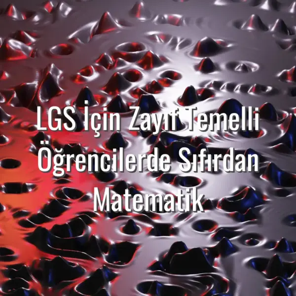 LGS İçin Zayıf Temelli Öğrencilerde Sıfırdan Matematik - LGS matematikte sıfırdan başlamak